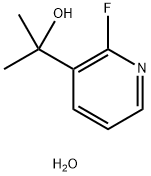 2-Fluoro-alpha,alpha-dimethyl-3-pyridinemethanol hydrate Struktur