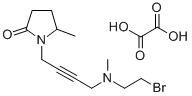 N-(4-((2-Bromoethyl)methylamino)-2-butynyl)-5-methyl-2-pyrrolidone Structure