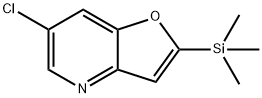 6-Chloro-2-(trimethylsilyl)furo[3,2-b]pyridine Struktur