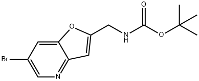 tert-Butyl (6-bromofuro[3,2-b]pyridin-2-yl)-methylcarbamate Structure