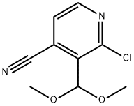2-Chloro-3-(dimethoxymethyl)isonicotinonitrile Struktur