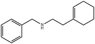 N-ベンジル-2-シクロヘキス-1-エン-1-イルエタンアミン 化学構造式