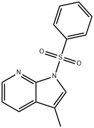 3-甲基-1-(苯磺酰)-1H-吡咯并[2,3-B]吡啶, 1186501-89-2, 结构式