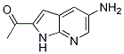 Ethanone, 1-(5-aMino-1H-pyrrolo[2,3-b]pyridin-2-yl)- 化学構造式