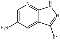 3-溴-1H-吡唑并[3,4-B]吡啶-5-胺,1186608-71-8,结构式