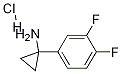 1-(3,4-Difluorophenyl)cyclopropylamine Hydrochloride Struktur
