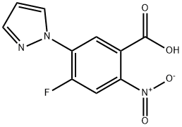 4-Fluoro-5-(1H-pyrazol-1-yl)-2-nitrobenzoic Acid|2-硝基-4-氟-5-(1-吡唑基)苯甲酸