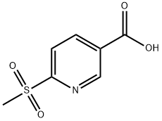 6-(メチルスルホニル)ニコチン酸 化学構造式