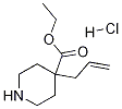 4-烯丙基-4-哌啶甲酸乙酯盐酸盐, 1186663-51-3, 结构式