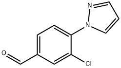 3-氯-4-吡唑基苯甲醛, 1186663-52-4, 结构式