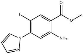 2-氨基-4-(1-吡唑基)-5-氟苯甲酸甲酯