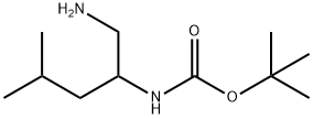 2-(BOC-氨基)-4-甲基戊胺,1186663-67-1,结构式