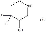 4,4-二氟哌啶-3-醇盐酸盐,1186688-54-9,结构式