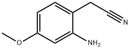 2-(2-氨基-4-甲氧基苯基)乙腈, 118671-03-7, 结构式