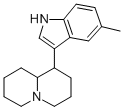 Octahydro-1-(5-methyl-1H-indol-3-yl)-2H-quinolizine Struktur