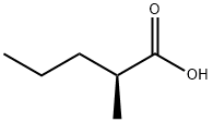 (S)-2-甲基戊酸, 1187-82-2, 结构式