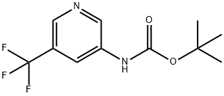 3-(N-BOC氨基)-5-三氟甲基吡啶, 1187055-61-3, 结构式