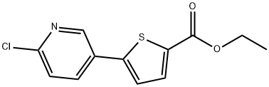 5-(6-Chloro-pyridin-3-yl)-thiophene-2-carboxylic acid ethyl ester Structure
