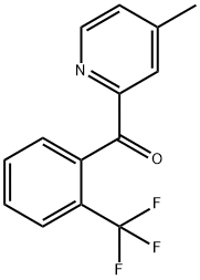 4-Methyl-2-(2-trifluoromethylbenzoyl)pyridine Structure