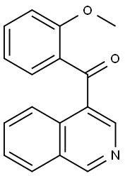 异喹啉-4-基(2-甲氧基苯基)甲酮 结构式