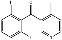 (2,6-二氟苯基)(4-甲基吡啶-3-基)甲酮,1187168-45-1,结构式