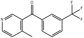 4-Methyl-3-(3-trifluoromethylbenzoyl)pyridine Structure