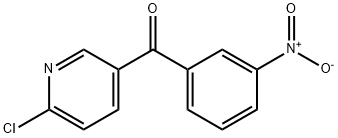 (6-氯吡啶-3-基)(3-硝基苯基)甲酮 结构式