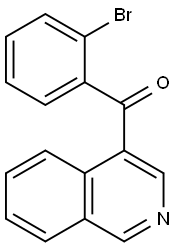 (2-溴苯基)(异喹啉-4-基)甲酮 结构式