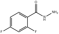 2,4-ジフルオロ安息香酸ヒドラジド 化学構造式