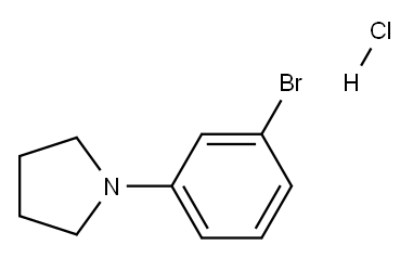 1-(3-Bromophenyl)pyrrolidine, HCl Structure