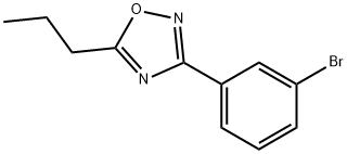 3-(3-Bromophenyl)-5-propyl-1,2,4-oxadiazole Structure