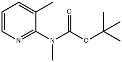 tert-Butyl methyl(3-methylpyridin-2-yl)carbamate Structure