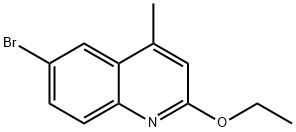 6-Bromo-2-ethoxy-4-methylquinoline Structure