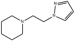 (1-2-ピペリジノエチル)ピラゾール 化学構造式