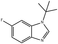1-T-BUTYL-6-FLUOROBENZOIMIDAZOLE, 1187385-71-2, 结构式