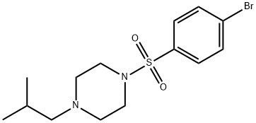 1-(4-BROMOPHENYLSULFONYL)-4-ISOBUTYLPIPERAZINE, 1187385-78-9, 结构式