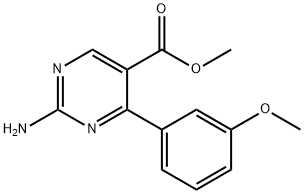 Methyl 2-amino-4-(3-methoxyphenyl)pyrimidine-5-carboxylate Structure