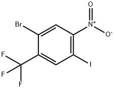 2-Bromo-5-iodo-4-nitrobenzotrifluoride Struktur