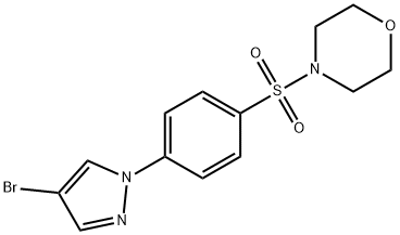 4-(4-Bromopyrazol-1-yl)-1-(morpholinosulfonyl)benzene Structure