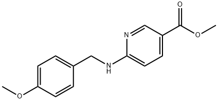 Methyl 2-(4-methoxybenzylamino)pyridine-5-carboxylate Structure