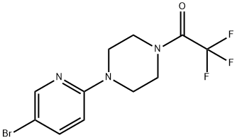 1-(4-(5-Bromopyridin-2-yl)piperazin-1-yl)-2,2,2-trifluoroethanone Structure