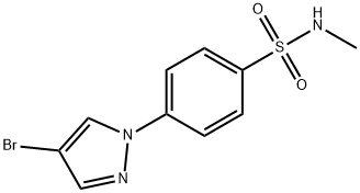 4-(4-Bromo-1H-pyrazol-1-yl)-N-methylbenzenesulfonamide Structure