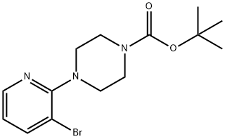 tert-Butyl 4-(3-bromopyridin-2-yl)piperazine-1-carboxylate Struktur