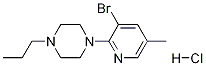 3-Bromo-2-(4-propylpiperazino)-5-picoline, HCl Struktur