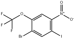 1-Bromo-5-iodo-4-nitro-2-(trifluoromethoxy)benzene Struktur