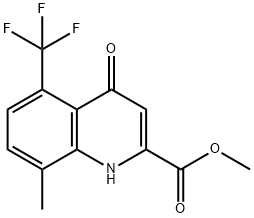 Methyl 8-methyl-4-hydroxy-5-trifluoromethylquinoline-2-carboxylate Structure