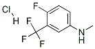 N-METHYL 4-FLUORO-3-(TRIFLUOROMETHYL)ANILINE, HCL, 1187386-25-9, 结构式