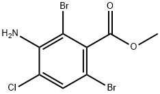 Methyl 3-amino-2,6-dibromo-4-chlorobenzoate Structure