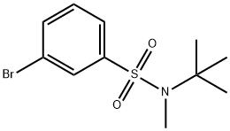 3-ブロモ-N-(TERT-ブチル)-N-メチルベンゼンスルホンアミド 化学構造式