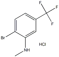 N-METHYL 2-BROMO-5-(TRIFLUOROMETHYL)ANILINE, HCL, 1187386-33-9, 结构式